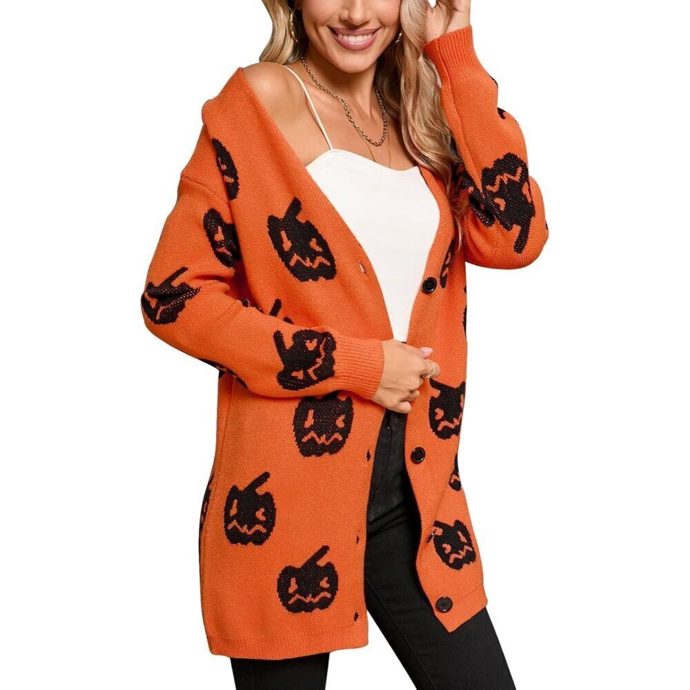 Women's Fall Winter Cardigan Sweater Viscose Nylon Polyester Button Long Sleeve